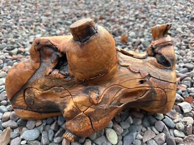Wood Burl?  Puzzle Box /Hidden Drawers RARE & Unique Wood Work   Mark Ed Eberle''