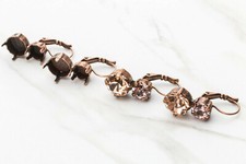 8.5mm  11mm  Asymmetrical Drop DIY Earring Bases  EE 24 