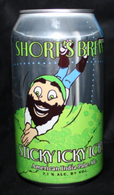 Michigan 12oz Craft - Short's Brewing - STICKY ICKY ICKY AMERICAN IPA - 2019