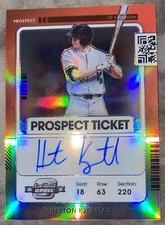2021 Contenders Optic Heston Kjerstad RC Prospect Ticket Holo On-Card Auto MINT!