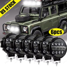 6pcs 7inch Led Work Light Bar Drl Round Driving Fog Headlight Truck Off Road Us 6pcs 7inch Led Work Light Bar Drl Round Driving Fog Headlight Truck Off Road Us