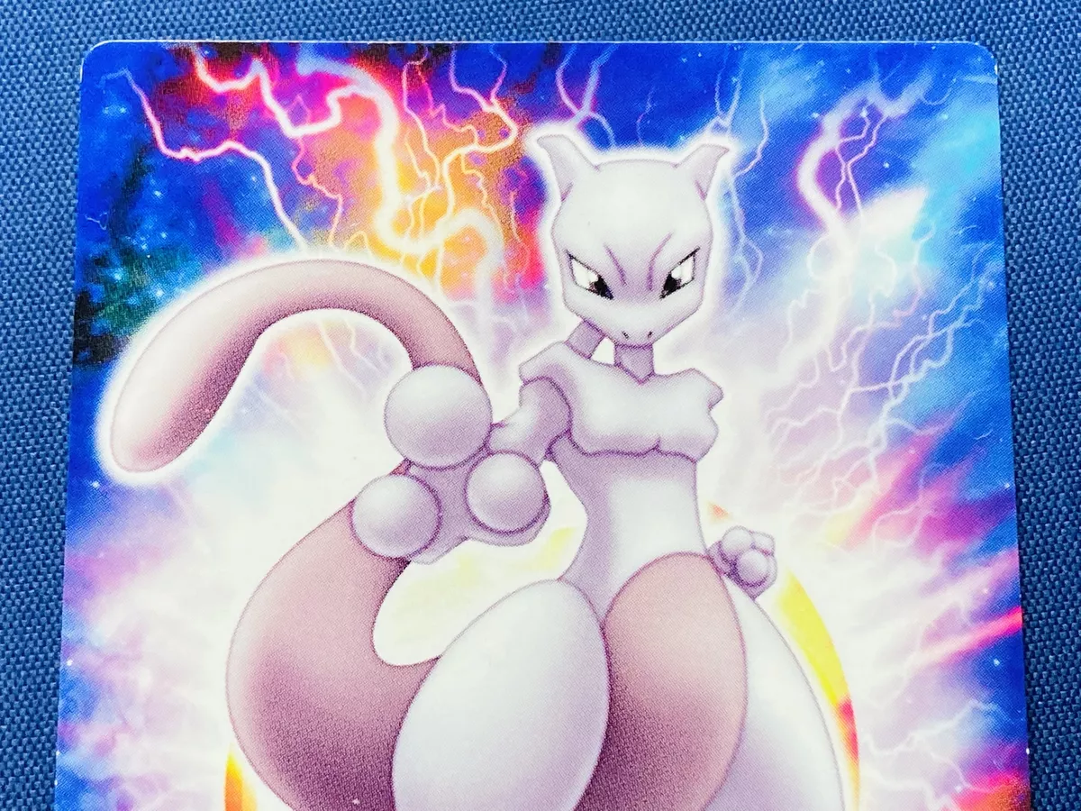 Mewtwo Pokemon Zukan Card Carddass Japanese FL.103 Fire Red Leaf