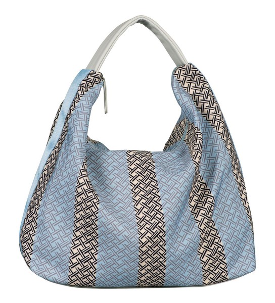 Tom Tailor Leoni Hobo Bag Schultertasche Tasche Light Blue Hellblau Creme Neu-image
