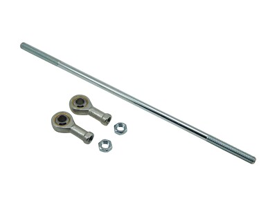 5/16-24 X 11'' Deluxe Yard Go Kart Tie Rod Kit Adjustable Trimmable Plated Steel