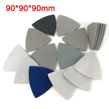 90*90*90mm Triangular Sponge Polishing Sandpaper Hook and Loop Pad 300-3000 Grit