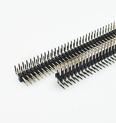 [5x] 2x40 Pin 2.54mm Right Angle double Row Male Pin Header Connector - 90 deg