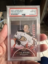 2021-22 Upper Deck Canvas C117 Trevor Zegras Young Guns Rookie PSA 10 Gem Mint