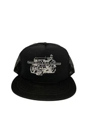 Vintage 80’s Grease Steam & Rust Association Black Snapback Trucker Hat