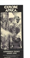 Busch Gardens Dark Continent Tampa FL Unused Admission Ticket 1-Day Park Pass