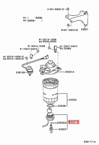 Genuine Toyota LandCruiser 79 78 Series HDJ HZJ Fuel Filter Water Sensor Switch - Picture 8 of 24