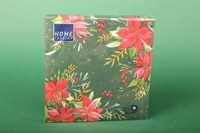 "Home Fashion Servietten \"Traditional Poinsettia\" Papierservietten 33X33 20St."