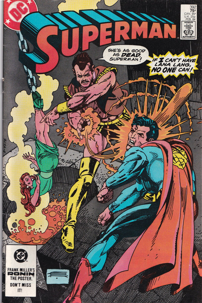 スーパーマン#400(1984) FRANK MILLER Rare SUPERMAN 400 Lithograph Print 1984