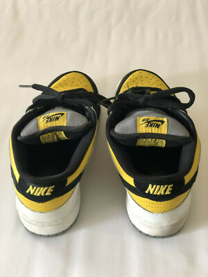 2006 NIKE DUNK SB LOW BIC SIZE 7 RARE BLACK VARSITY MAIZE YELLOW