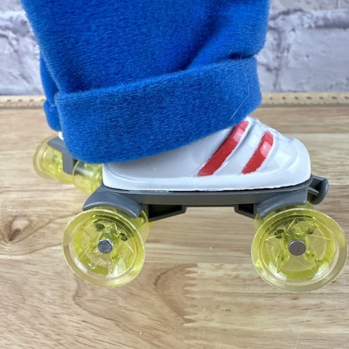 Skating Bear Doll Vintage Plush Really Skates Continuous Melody. Works! 14” Tall - Picture 8 of 14