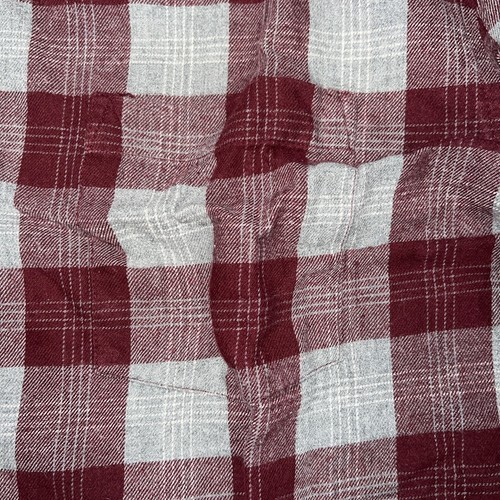 Camicia da uomo rossa in flanella St. John's Bay taglia XXL manica lunga a quadri bottoni - Foto 3 di 5