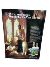 1982 Spirit Of The Czar Wolf Schmidt Genuine Vodka Original Print Ad 80s