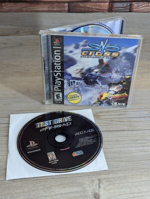 Test Drive Off-Road & Sno-Cross - 2 Racing Game Lot PlayStation 1 PS1