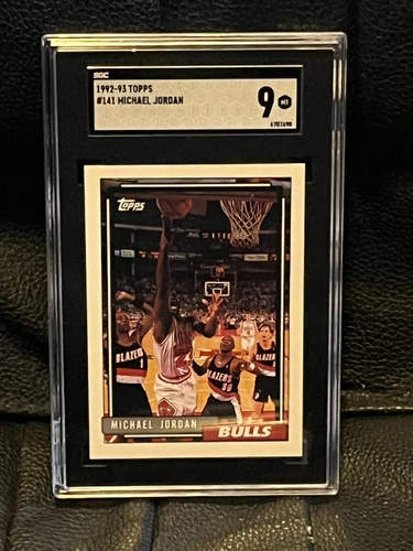 1992 Topps Gold #141 Chicago Bulls Michael Jordan HOF Basketball Card SGC 9