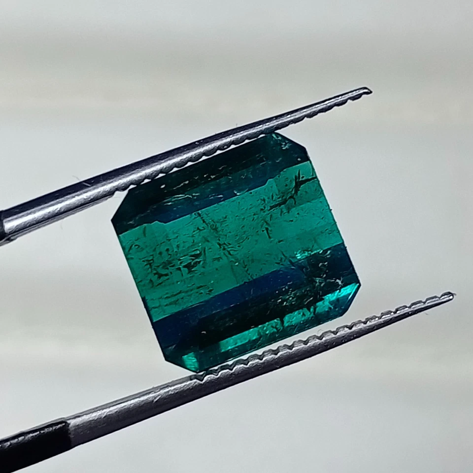 6 Carat Natural Cut GreenBlue Color Tourmaline Loose Gemstone From Afghanistan - Image 4 of 4