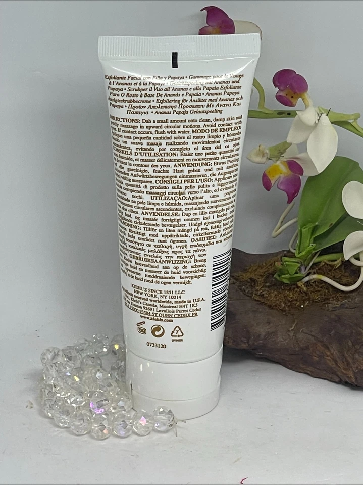 Esfoliante facial de mamão abacaxi Kiehl's com extratos de frutas reais - 3,4 oz - Novo* - Imagem 3 de 3