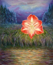 Anastasia Woron: "The Night Of Amarilis" - Original Signed Oil (120X100CM.) 2007