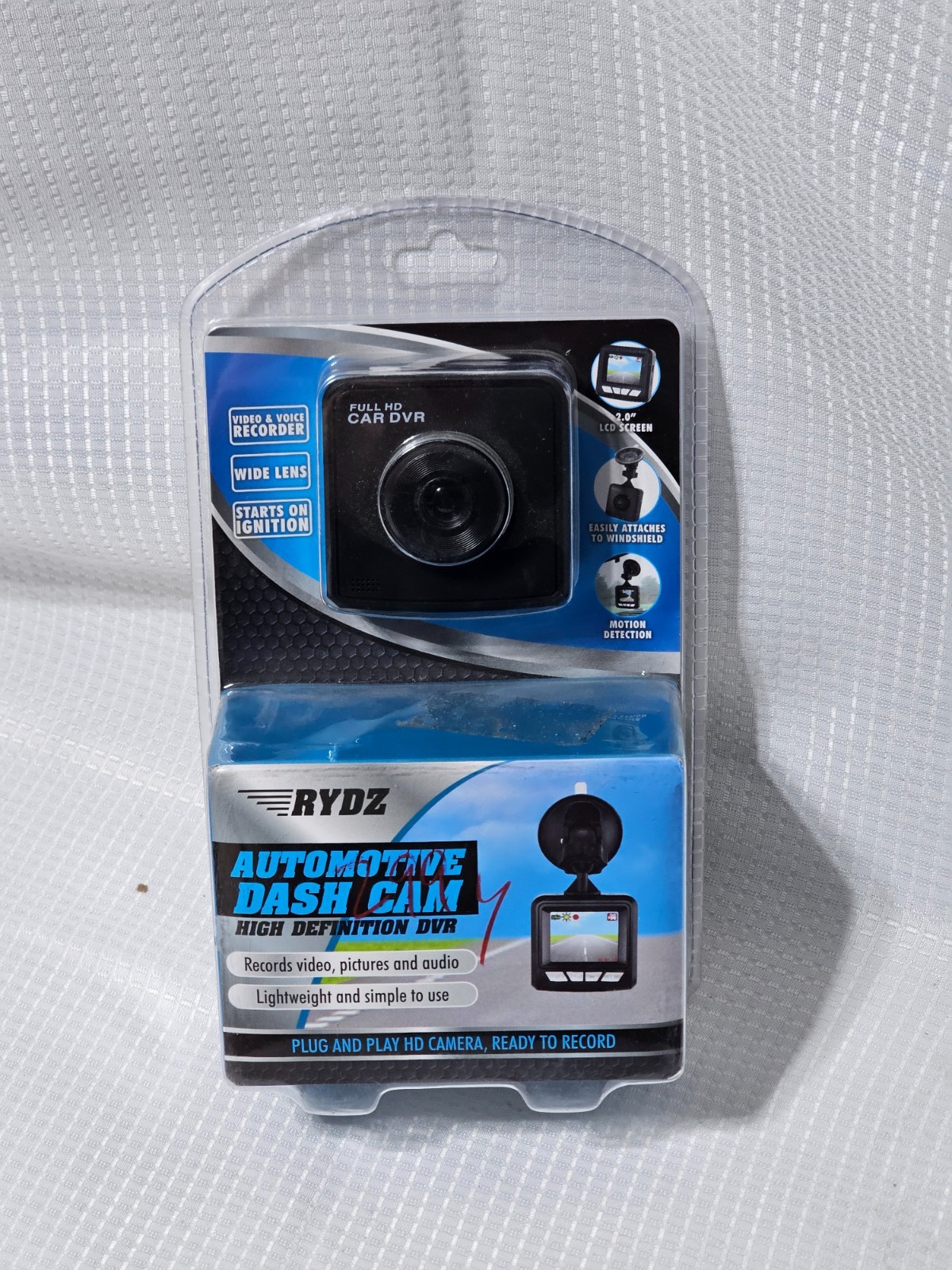 Rydz Automotive Dash Cam High Definition DVR Video Voice Recorder