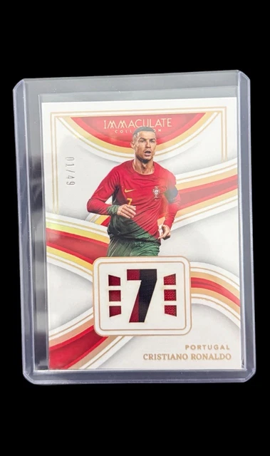 2023/24 Panini Immaculate Soccer Cristiano Ronaldo /49 Number Patch