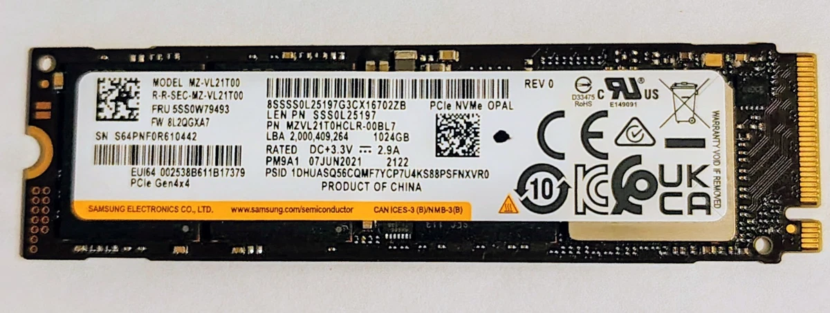 Samsung M.2 Interface 1 TB Solid State Drives for sale | eBay