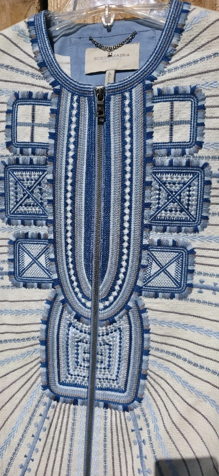 Vestido Poncho Bcbg Maxazria Pasarela Cremallera Beachy Chic Resort 2015 XS Declaración Foto 4 de 4