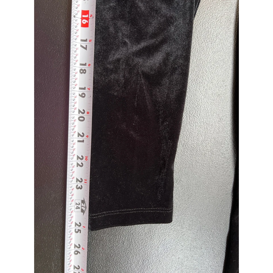 Ava & Viv 连衣裙女式 1X 黑色丝绒及膝玫瑰口袋鸡尾酒新品 — 第 4/4 张图片