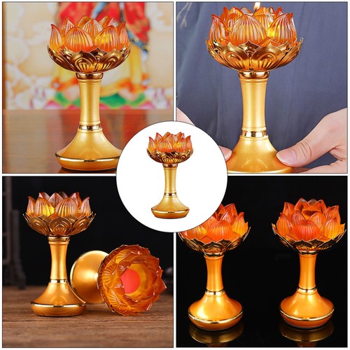 2 Pieces Lotus Kerzenhalter Aus Glas Schickes Helles Lotusöllichthalter - Imagen 6 de 12