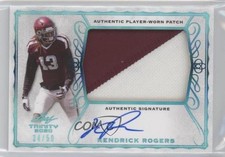 2020 Leaf Trinity Platinum Foil 34/50 Kendrick Rogers #PA-KR1 Patch Auto 0c6