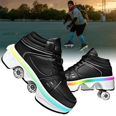 Shoes with wheels for girls, roller skates children and sneakers 2 in 1, deformed...