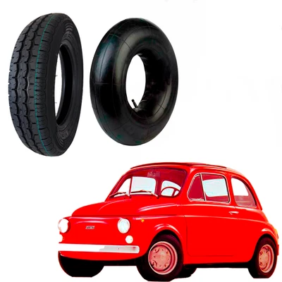 4 x pneus 125 R12 62S M+S DATEX WR075 FIAT 500 ÉPOQUE + 4 CHAMBRES À AIR 2025 - Photo 1/4