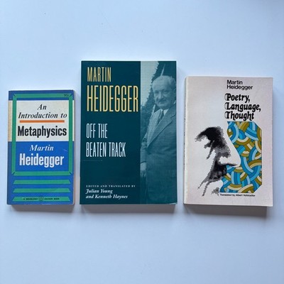 Martin Heidegger Philosophy Lot 3 PB Metaphysics Off Beaten Track Poetry Thought