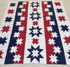 Beautiful Size Quilt 90x90 In Time For 250th Anniv. Of America s Birthday