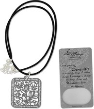 Serenity Prayer Engraved Necklace 1.25