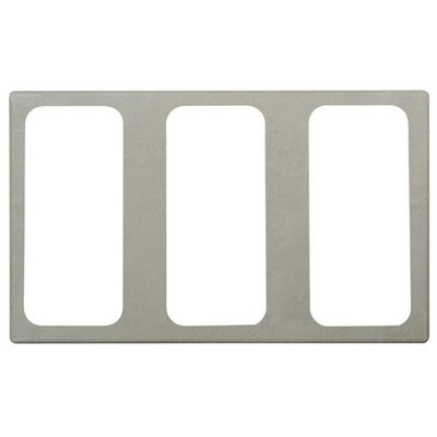 HUBERT  1/3 Size Concrete Melamine Cold Tile - 21''L x 12 3/4''W