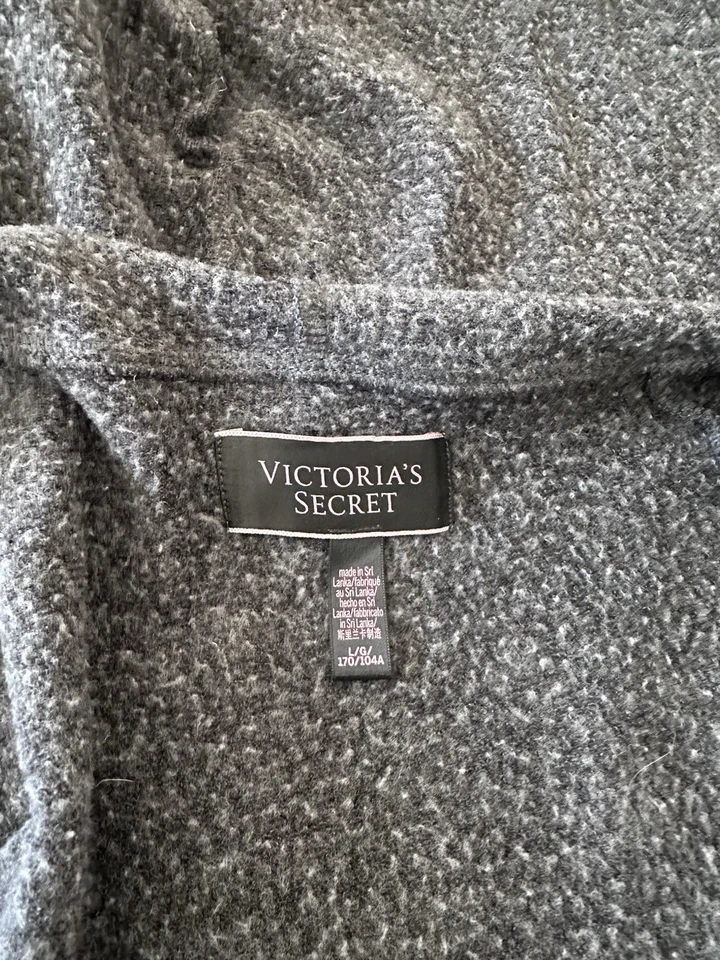 Sudadera con Capucha Victoria’s Secret Gris Cremallera Talla Grande Angel Love Dream Foto 4 de 4