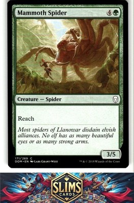 Magic the Gathering MTG Dominaria Mammoth Spider #171 Buy 2 Get 1