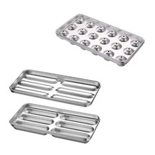 Stainless Steel Grade Round Ice Ball Tray Spheres Oval Ice Cube Mold Maker