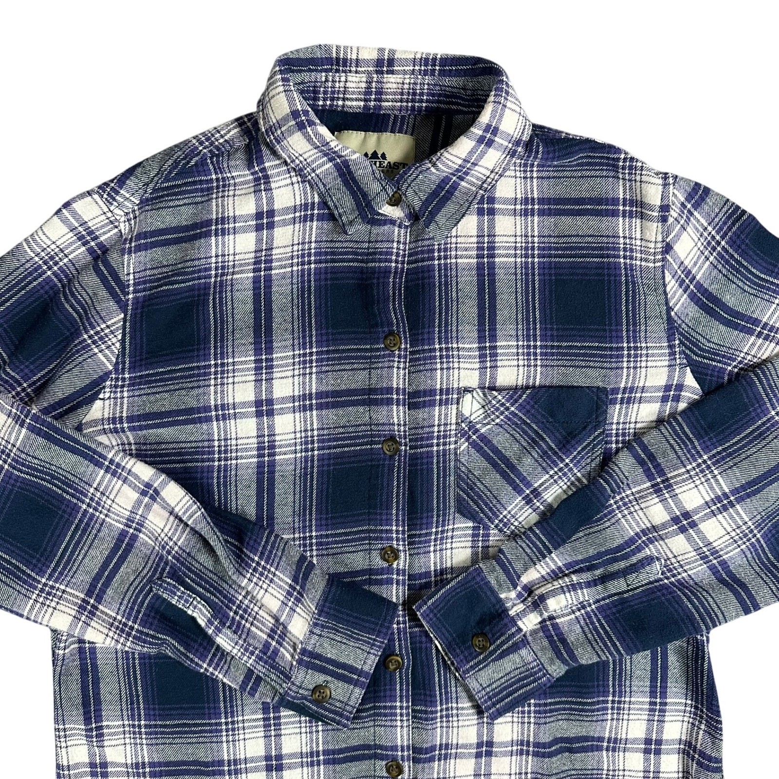 NORTHEAST OUTFITTERS Womens Plaid Flannel Shirt Medium Long 