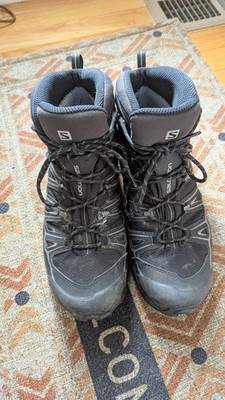 Salomon X Ultra 3 Mid GTX Gore-Tex Hiking Boots Waterproof Black 10.5