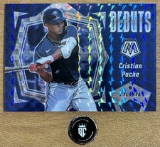Cristian Pache 2021 Panini Mosaic Baseball Debuts Blue Mosaic Prizm #PD2