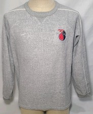 Nike Team Detroit Pistons Nba Gray Fleece Pullover Youth Large 1618 Used Nike Team Detroit Pistons Nba Gray Fleece Pullover Youth Large 1618 Used