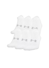 Under Armour Unisex Cotton No Show Socks - 6 Pack - Brand New