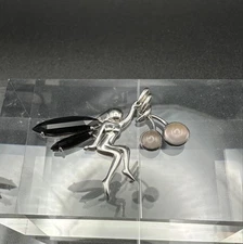 janji Fairy Cherry Set Akanishi Worn Fairy TypeB Pendant Top SV925 Black Onyx