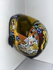 Icon Alliance Lucky Lid/Full Face Helmet/Mirrored Visor/Grim Reaper/Size XL