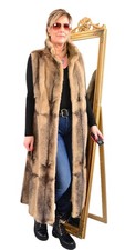 US5659 REAL CROSS MINK INNER LINING RANCH MINK LINING FOR COAT SIZE L