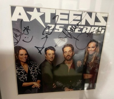 A*Teens Signed Autographed Photo And Teen Spirit CD Framed A-Teens Ateens ABBA